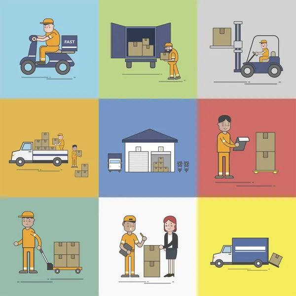 Illustration Logistics Service — Stock Photo, Image