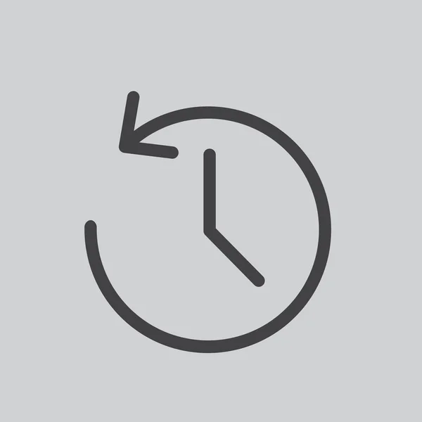 時計のアイコンの図 — ストック写真