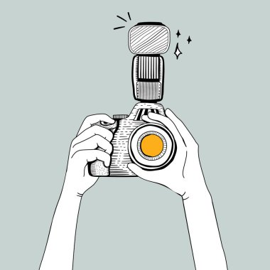 Dslr fotoğraf makinesi gösterimi