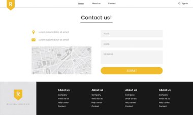 web tasarım için Web sitesi öğeleri gösteren resim