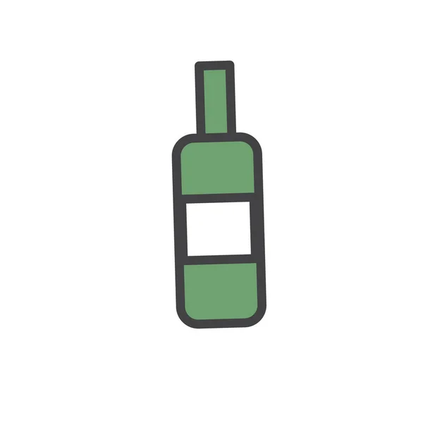 Illustrazione Della Bottiglia Vino — Foto Stock