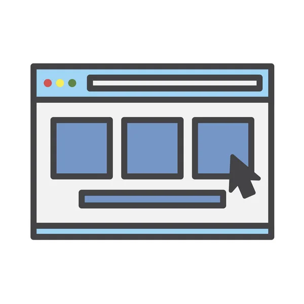 Illustration Web Page Icon — Stock Photo, Image