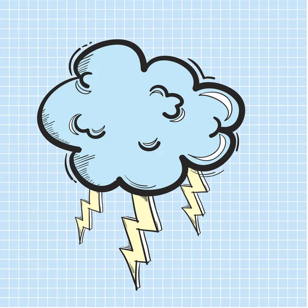 Abbildung Des Gewitterwolken Symbols — Stockfoto