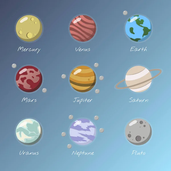 Ilustrație Sistemului Solar — Fotografie, imagine de stoc