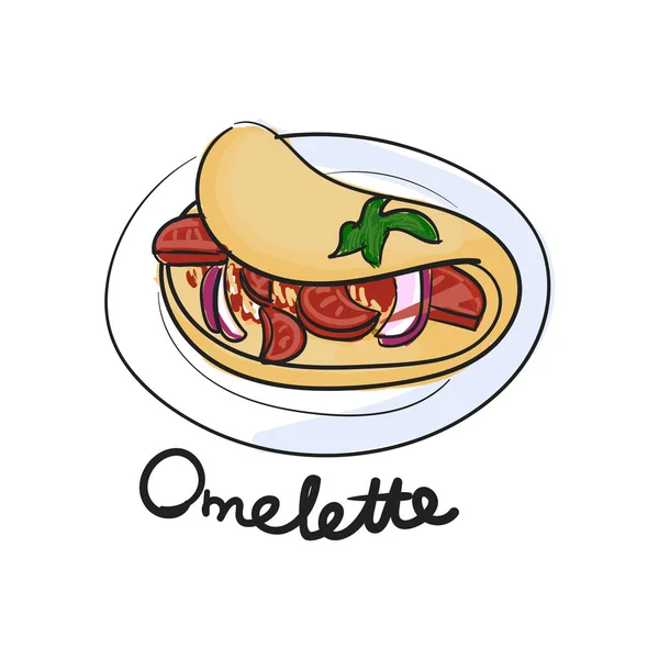 Ilustración Dibujo Estilo Tortilla —  Fotos de Stock