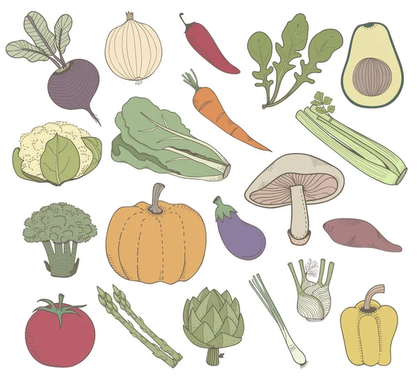 Illustration Utformningen Vegetabiliska Koncept — Stockfoto