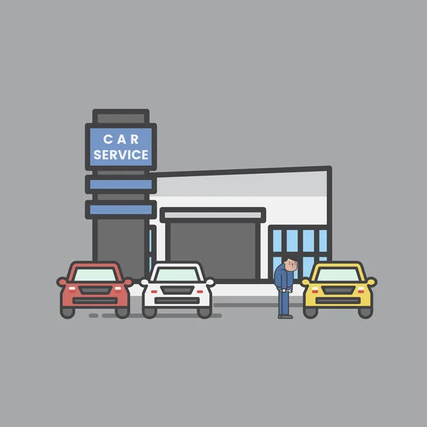 Illustration Garage Automobile — Photo