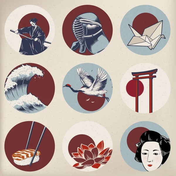 Desenho Ilustração Estilo Tradição Japonesa — Fotografia de Stock