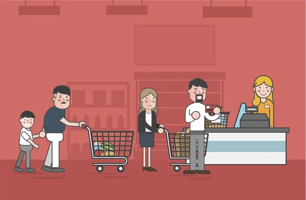 Иллюстрация Концепции Супермаркета — стоковое фото