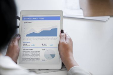 İş analizi grafik dijital Tablet