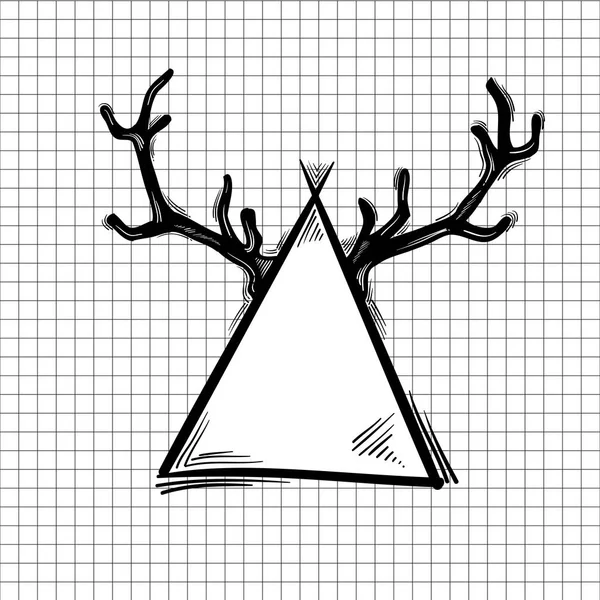 Agancs Háromszög Illusztrációja — Stock Fotó