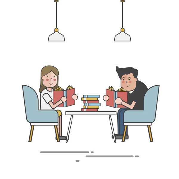 Illustrazione Del Modello Book Store Concept — Foto Stock