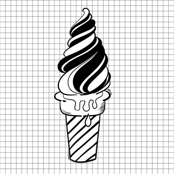 Helado Ilustración Aislado Sobre Fondo —  Fotos de Stock