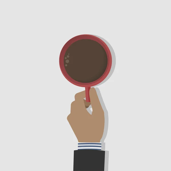 Illustration Des Händchenhaltens Beim Kaffee — Stockfoto