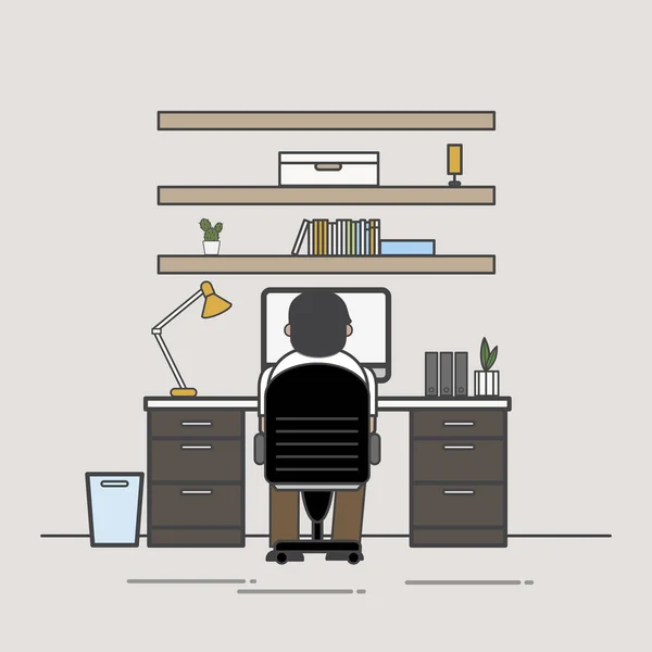 Illustration Office Worker Avatar — Stock Photo, Image