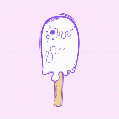 Resimde dondurma arka plan üzerinde izole