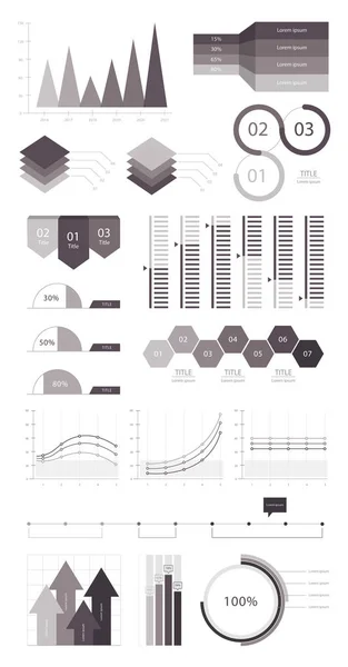 Illustration Element Infographic För Företag — Stockfoto