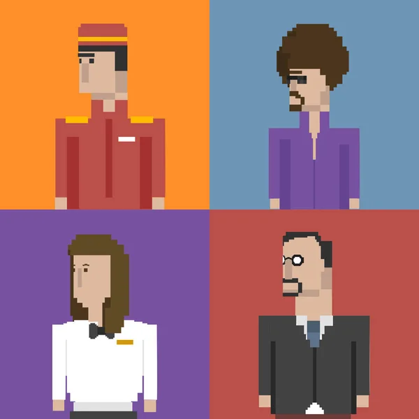 Ilustración Pixelada Profesión Humana —  Fotos de Stock