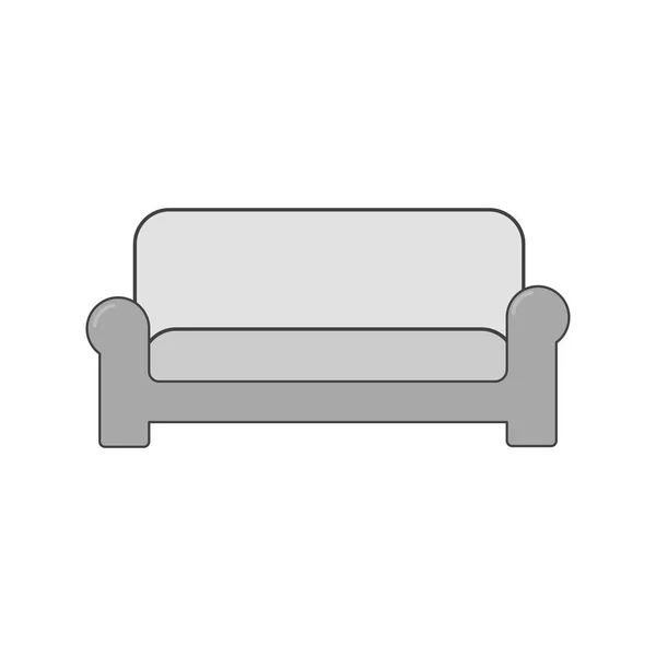 Illustration Des Sofa Icon Konzepts — Stockfoto