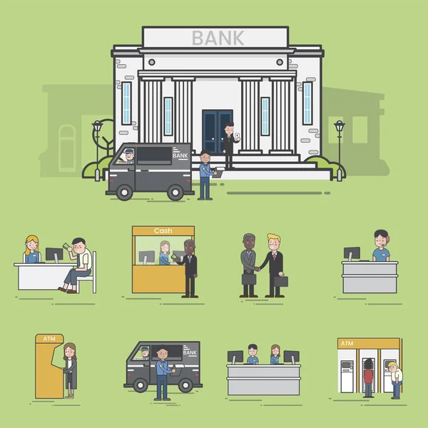 Ілюстрація Концепції Візерункового Банку — стокове фото