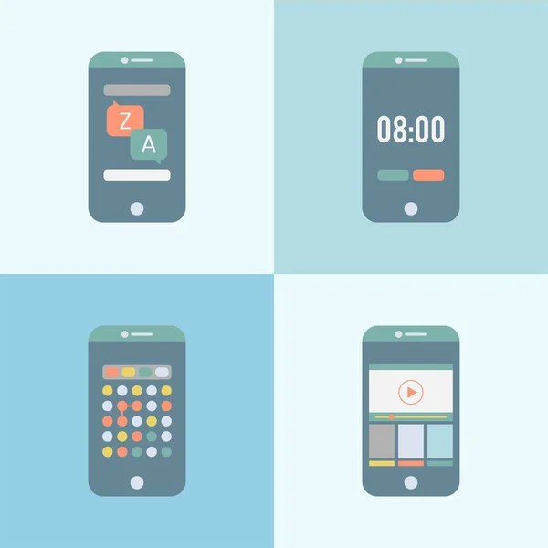 Illustration Pastel Colors Technology Icons — Stock Photo, Image