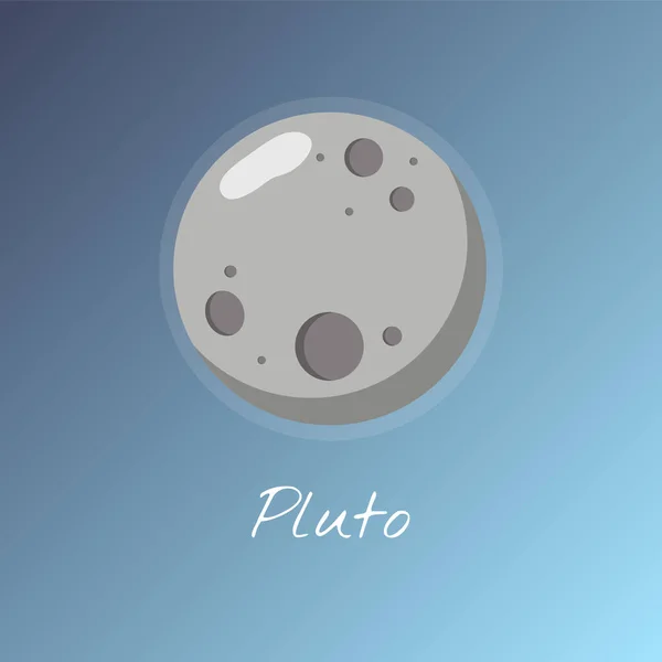 Bunte Illustration Von Pluto Für Die Bildung — Stockfoto