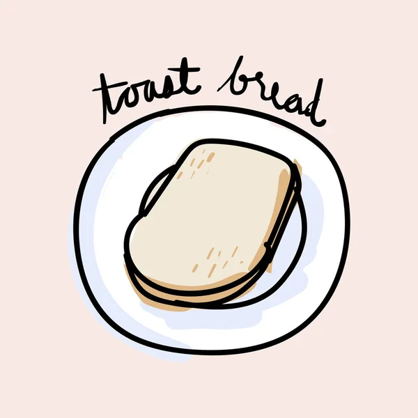 Ілюстрація Стилю Малювання Хліба — стокове фото