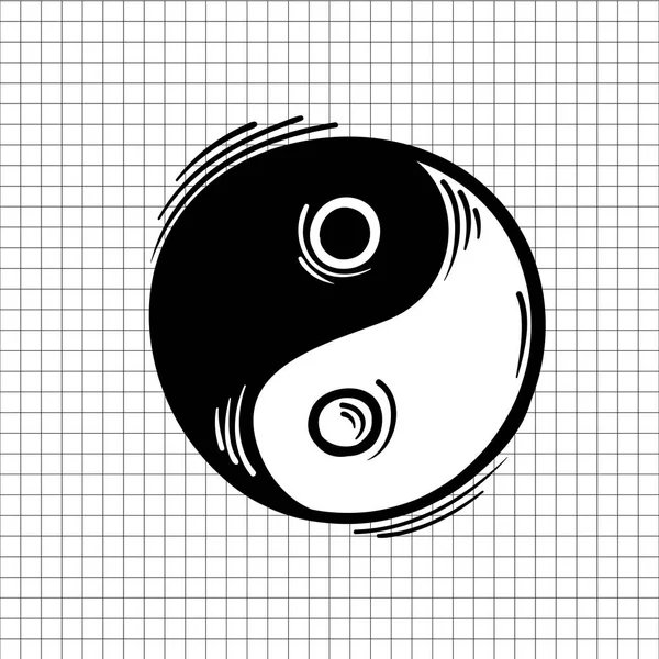 Ilustracja Yin Yang Ikony — Zdjęcie stockowe