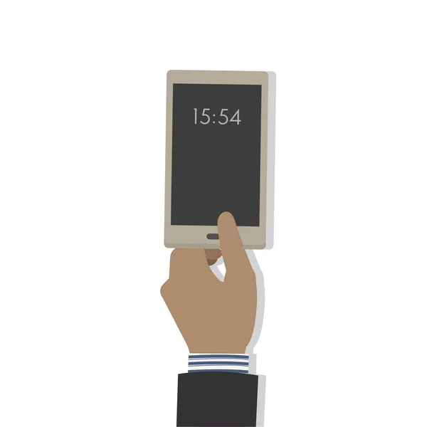 Illustration Hand Holding Smartphone — Stock Photo, Image