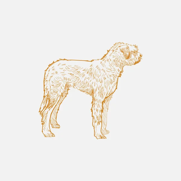 Ilustração Desenho Estilo Cão — Fotografia de Stock