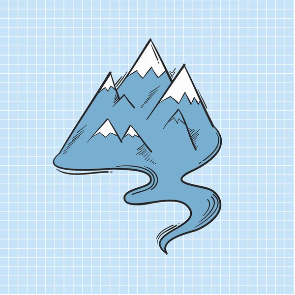 Illustration Mountain Isolated Background — Stock Photo, Image