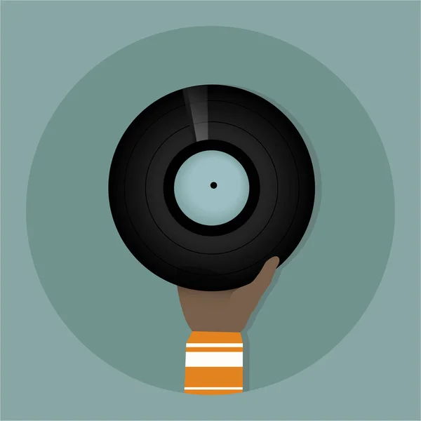 Illustration Music Record — Stock Photo, Image