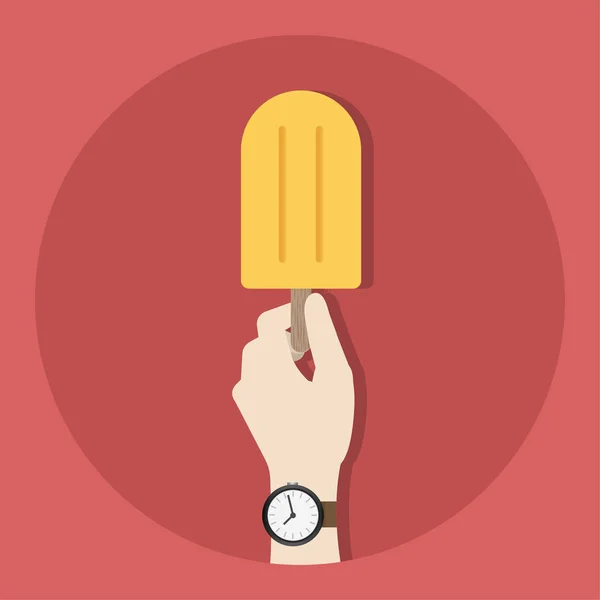 Иллюстрация Рукопожатия Мороженого — стоковое фото