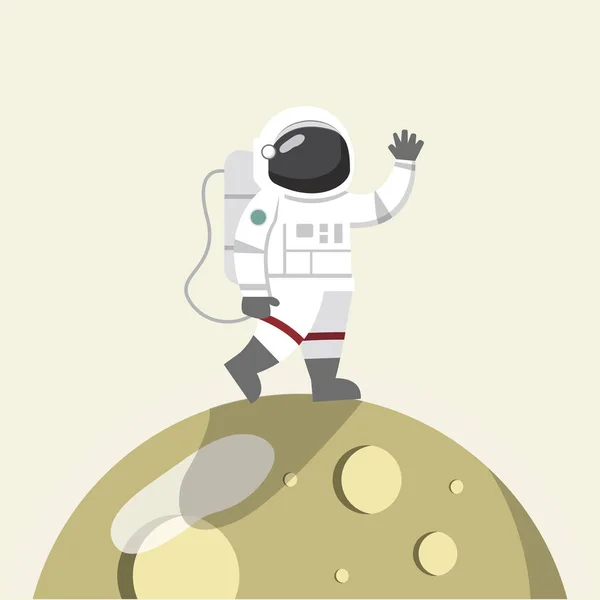 Ilustração Astronauta Lua — Fotografia de Stock