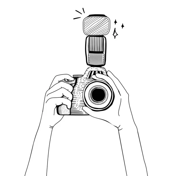 Illustration Dslr Kamera — Stockfoto