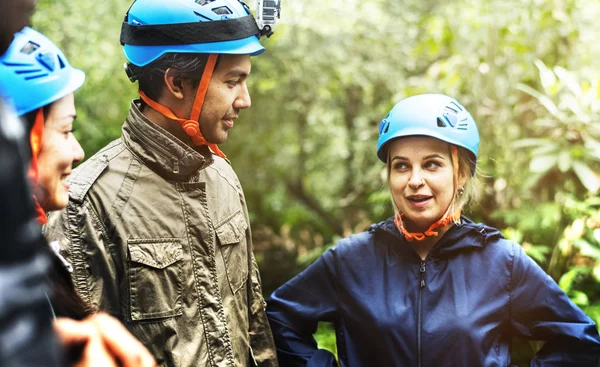 Team Building Outdoor Forest — Stock Photo, Image