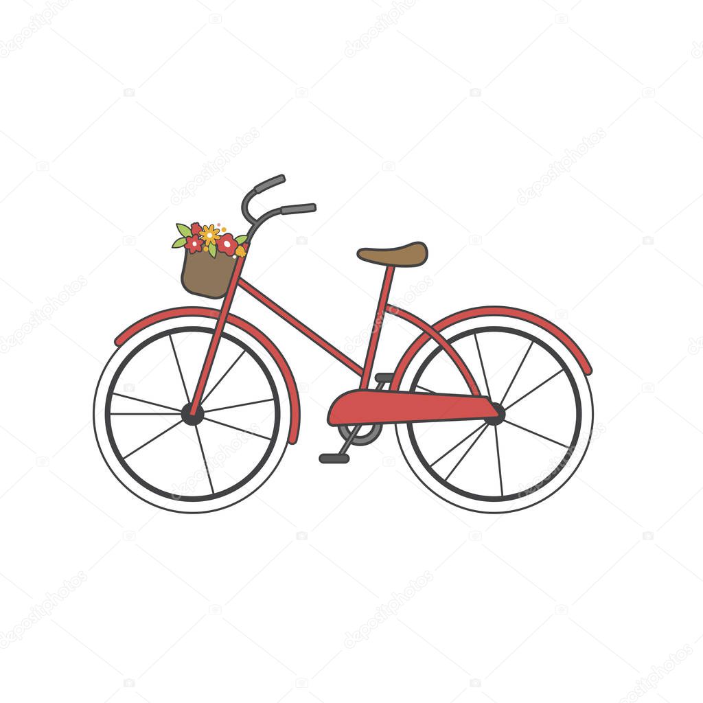 illustration of pattern bicycle concept