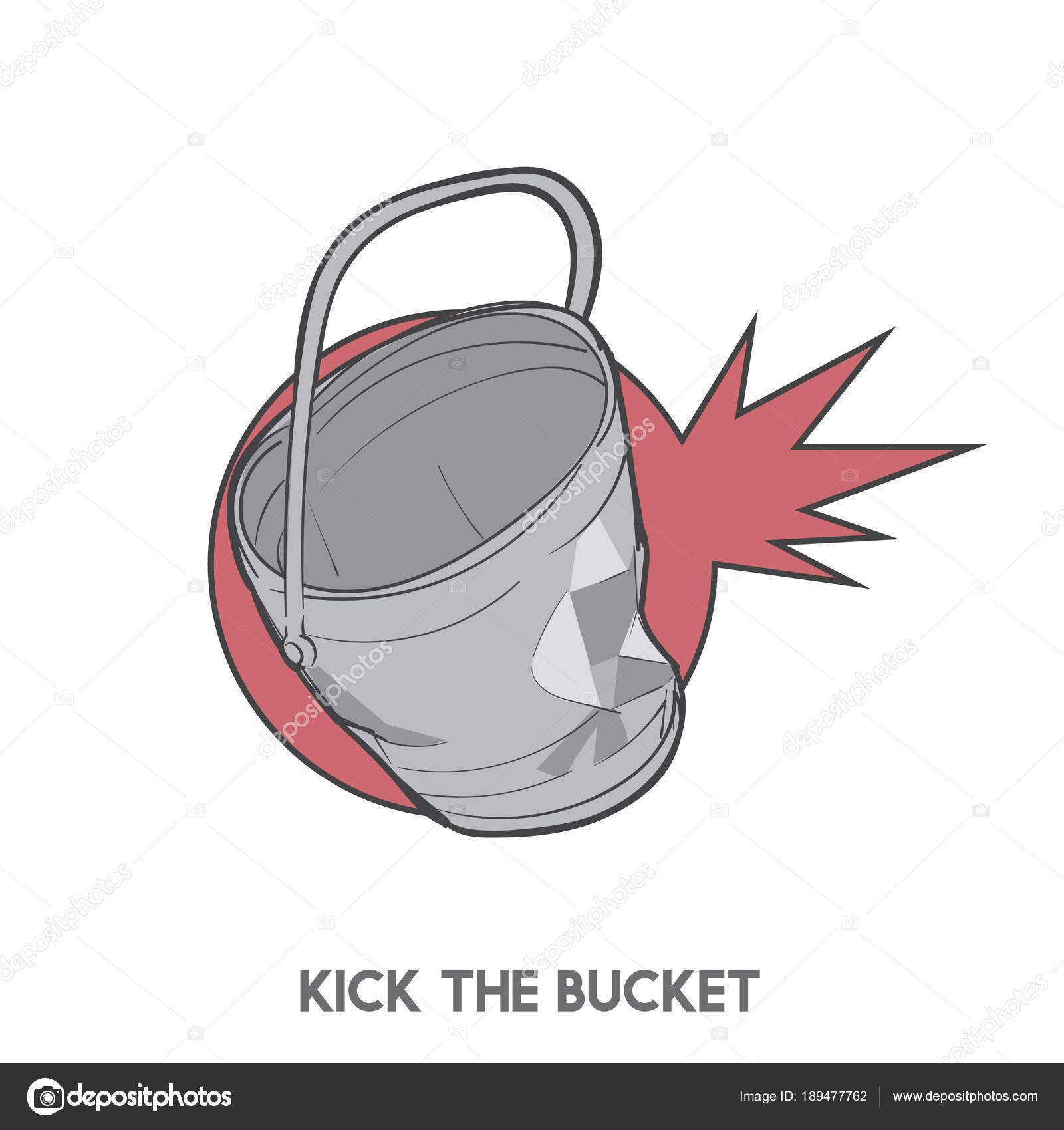 Kick Bucket Illustration Stock Photo by ©Rawpixel 189483162