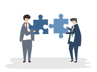 İllüstrasyon insanlar avatar ekip çalışması kavramı