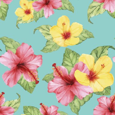 mavi zemin üzerine çizim çiçek