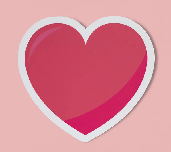 Serce Jak Miłość Romance Ikona — Zdjęcie stockowe