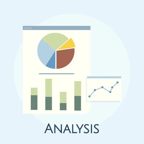 ビジネスグラフ分析のイラスト — ストック写真