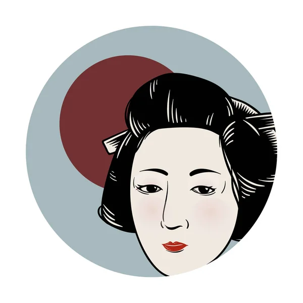 Japońska Tradycja Styl Ilustracji — Zdjęcie stockowe