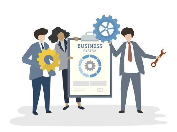 Illustration People Avatar Business Teamwork Concept — Stock Photo, Image