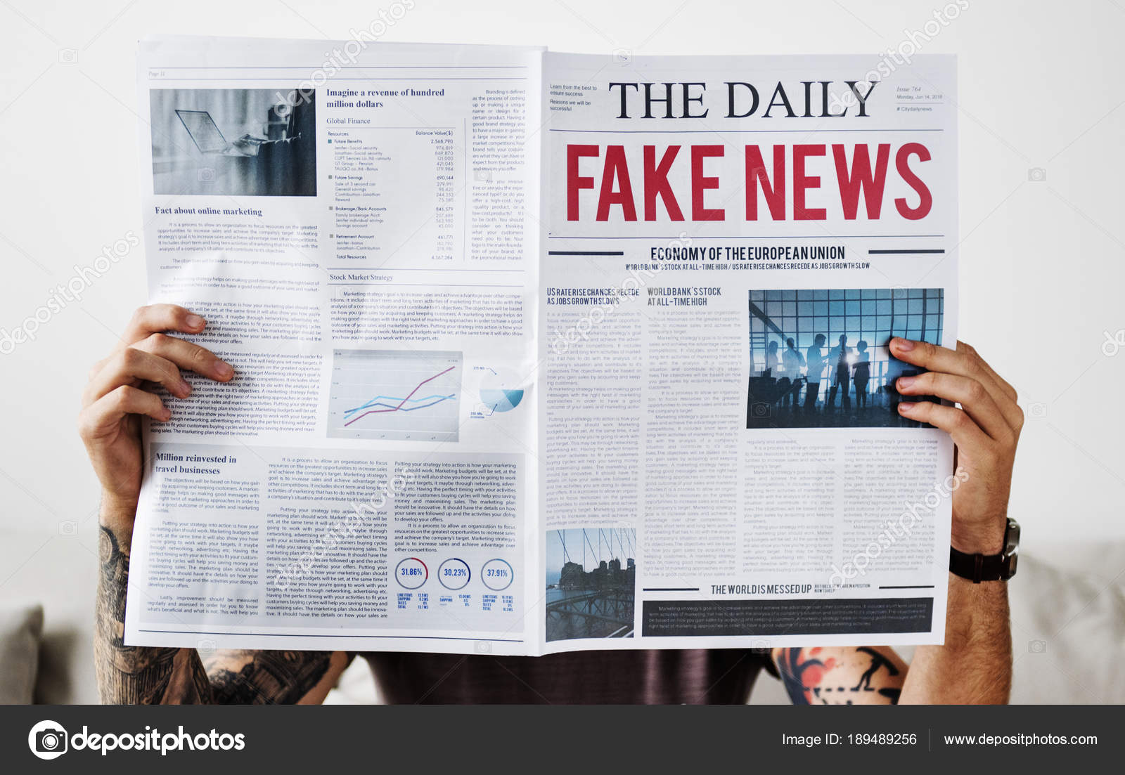 Fake News Schlagzeile Einer Zeitung Stockfotografie Lizenzfreie Fotos C Rawpixel Depositphotos