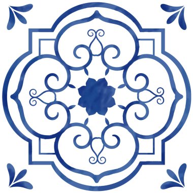 Döşeme desenli karoların tasviri