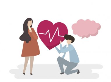 İllüstrasyon insan tıbbi bakım Servisi