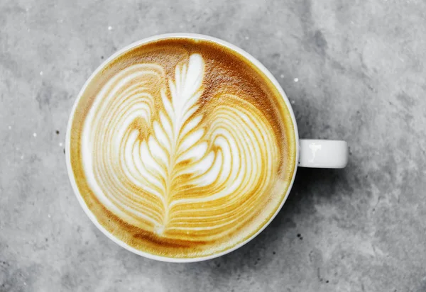 Flygfoto Över Latte Art — Stockfoto