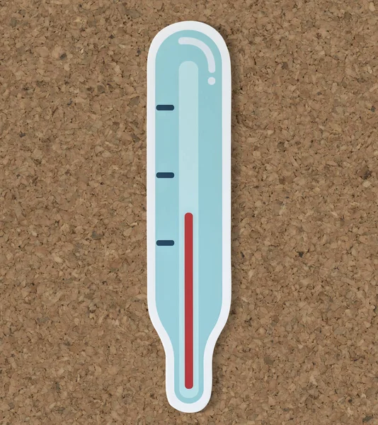 Temperature Measurent Thermometer Icon — Stock Photo, Image