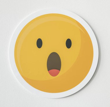 Hayret sürpriz emoji ifade simgesi